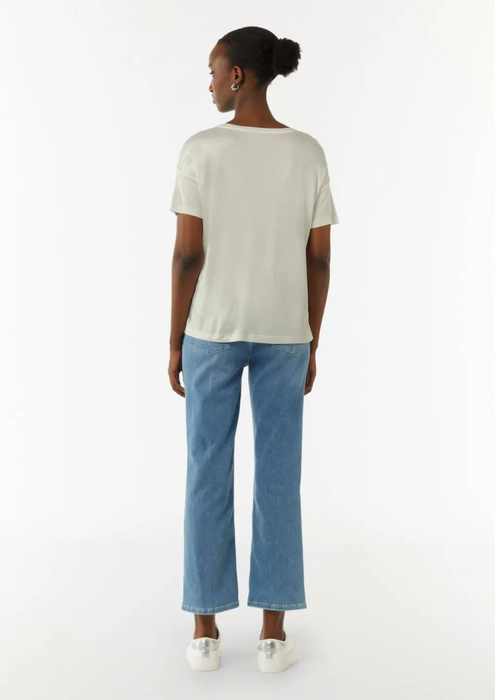 Jersey-T-Shirt im Relaxed Fit mit Front-Print-Comma Best