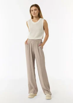 Jogpant mit geknöpftem Saum-Comma Fashion