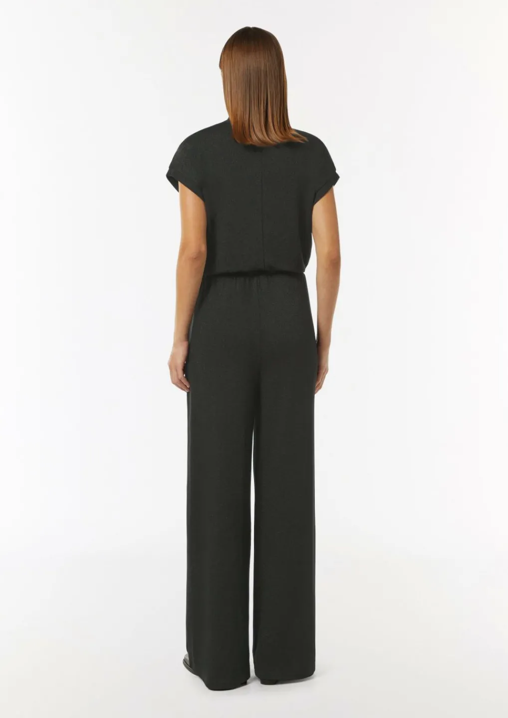Jumpsuit in Wickel-Optik mit Metallic-Effekt-Comma Discount
