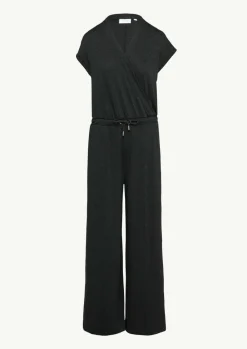 Jumpsuit in Wickel-Optik mit Metallic-Effekt-Comma Discount