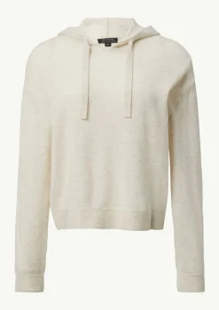 Kapuzenstrickpullover aus Kaschmirmix-Comma Clearance