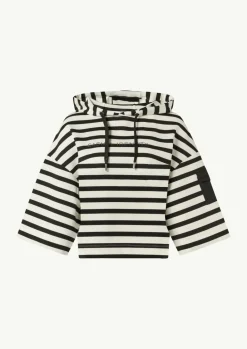 Kapuzen-Sweatshirt im Relaxed Fit mit Folienprint-Comma Hot