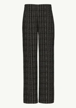 Karierte Hose aus Bouclé-Jersey-Comma Clearance