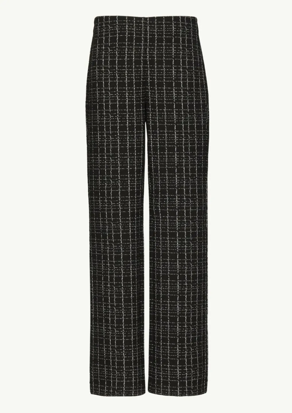 Karierte Hose aus Bouclé-Jersey-Comma Clearance