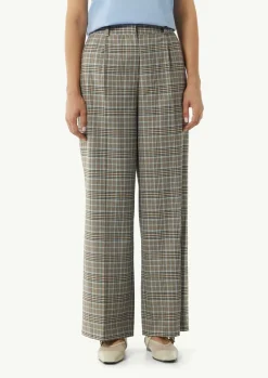 Karohose mit Wide Leg-Comma New