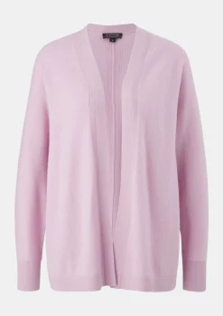 Kaschmirmix-Strickjacke mit Fledermausärmeln-Comma Fashion