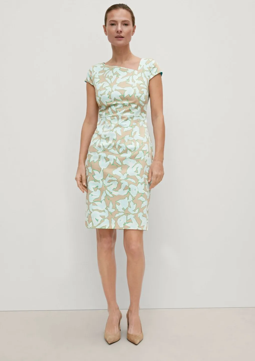 Kleid aus Baumwollsatin-Comma New