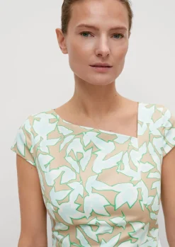 Kleid aus Baumwollsatin-Comma New