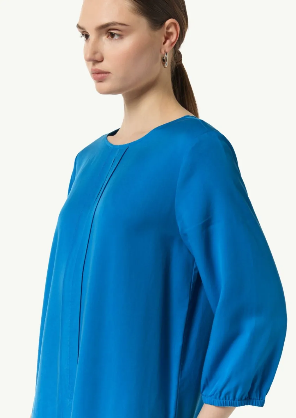 Kleid aus Lyocell mit Logo-Detail-Comma Clearance