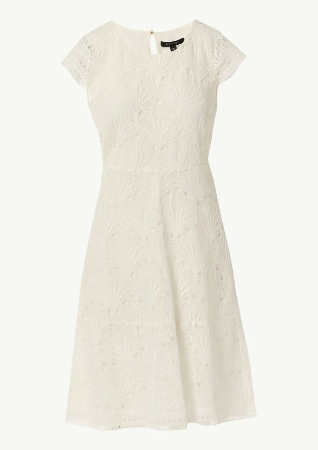 Kleid aus Spitze mit Rundhalsausschnitt-Comma Online
