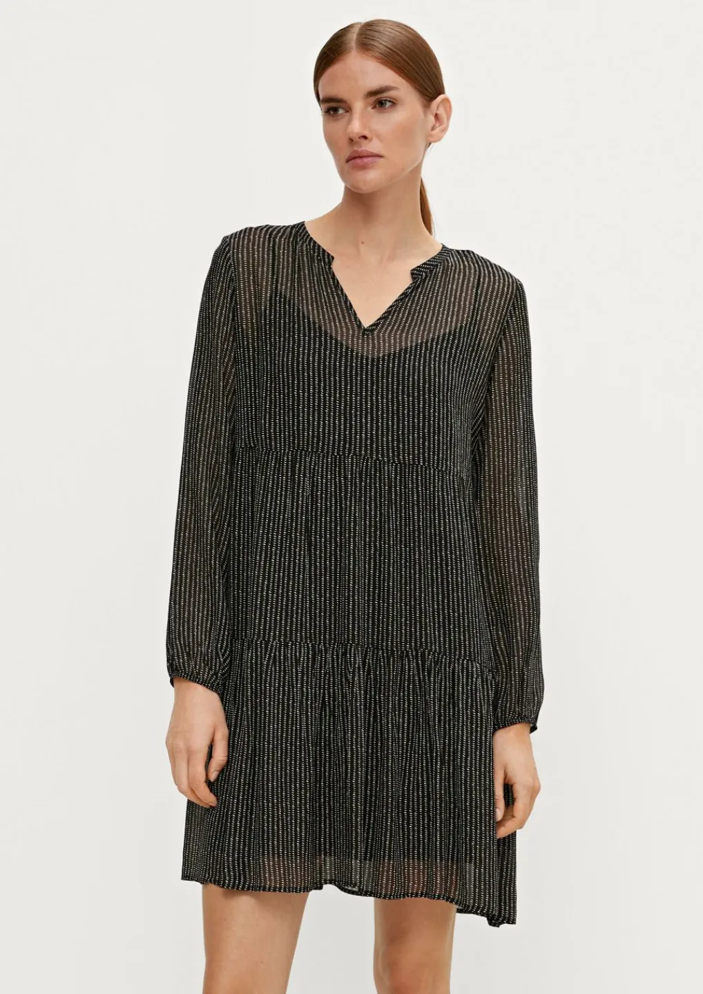 Kleid aus Viskosecrêpe-Comma Outlet