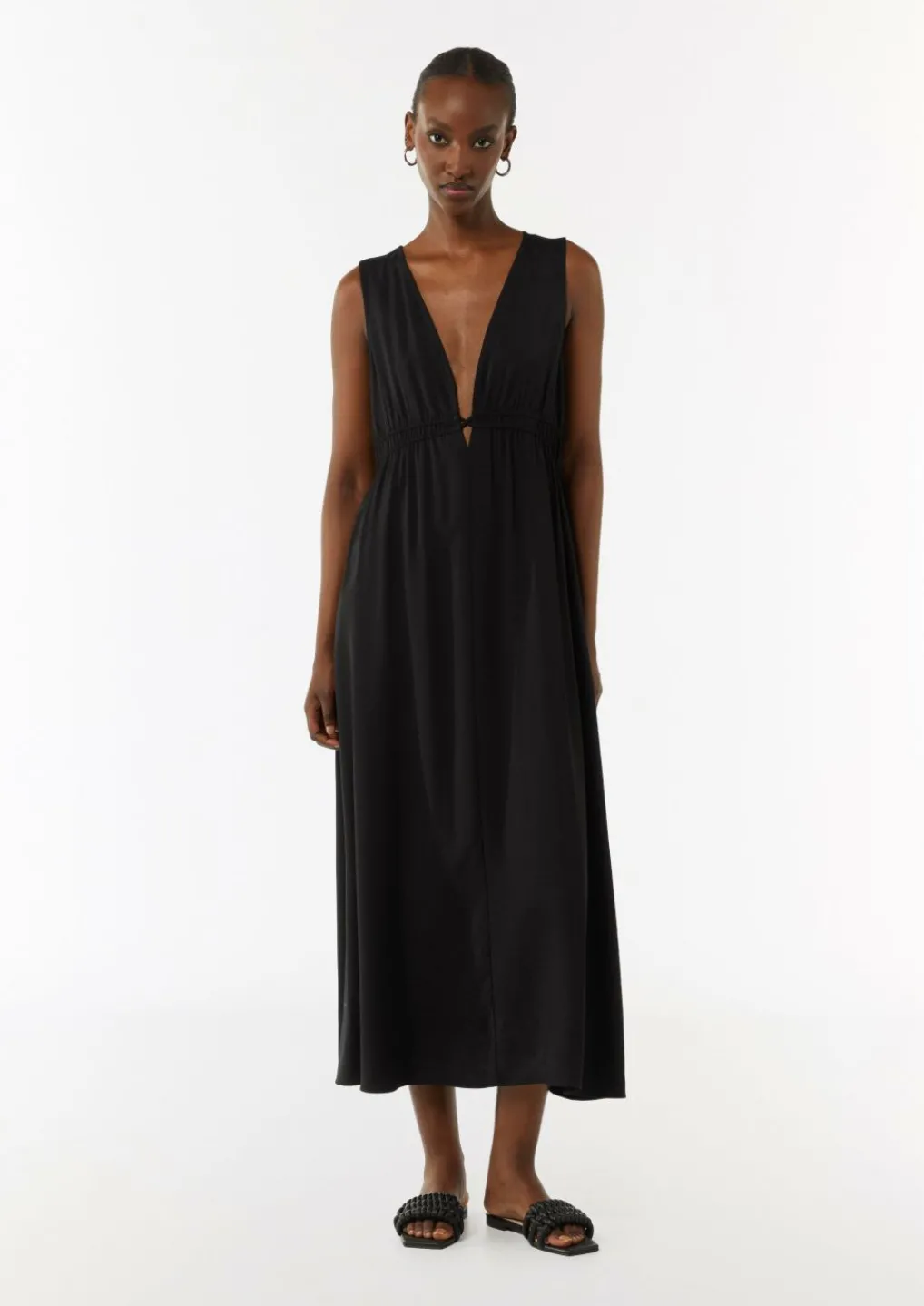 Kleid mit elastischem Bund-Comma Online