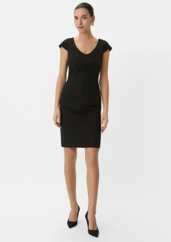 Kleid mit Kappärmeln-Comma Online