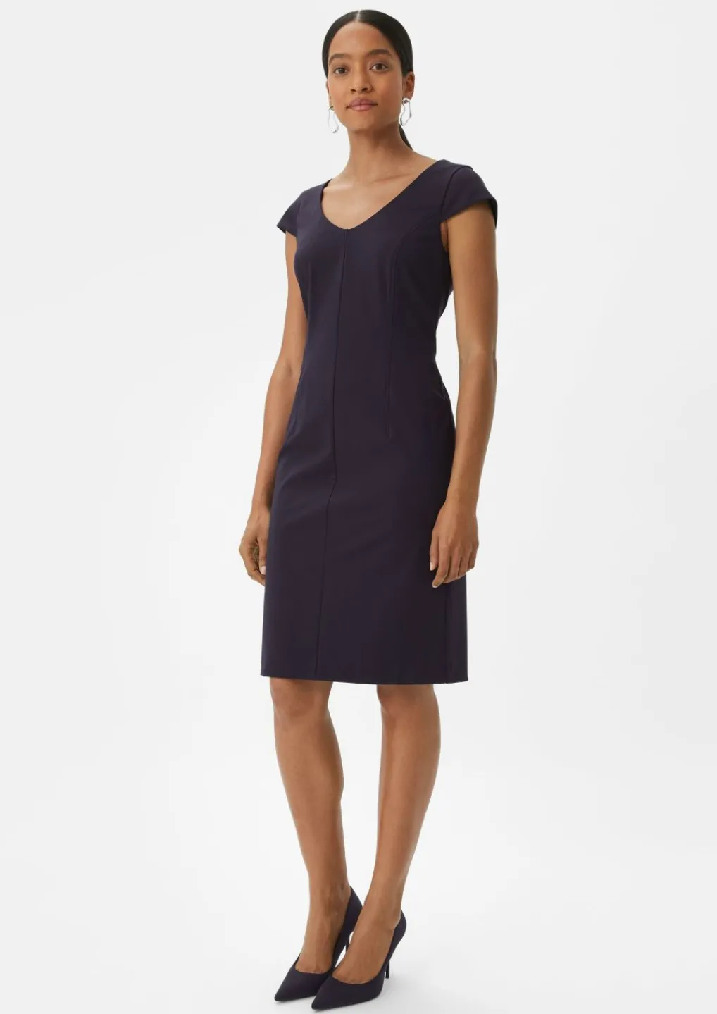 Kleid mit Kappärmeln-Comma Fashion