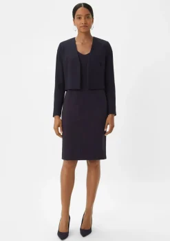 Kleid mit Kappärmeln-Comma Fashion