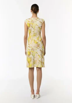 Kleid mit Riegel-Detail und Kappärmeln-Comma New