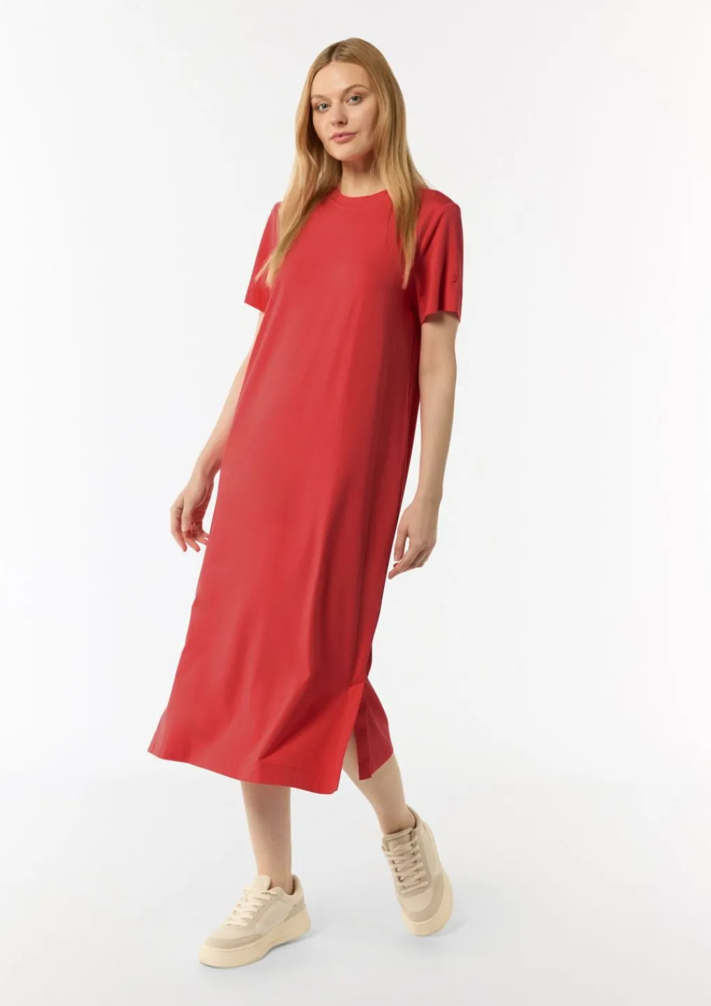 Kleid mit Rundhalsausschnitt-Comma Outlet