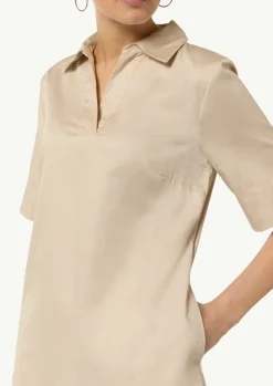 Kleid mit Tunika-Ausschnitt und Hemdkragen-Comma Sale