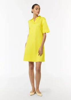 Kleid mit Tunika-Ausschnitt und Hemdkragen-Comma Outlet