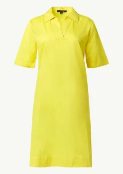Kleid mit Tunika-Ausschnitt und Hemdkragen-Comma Outlet