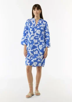 Kleid mit Tunika-Ausschnitt und All-over-Print-Comma Sale