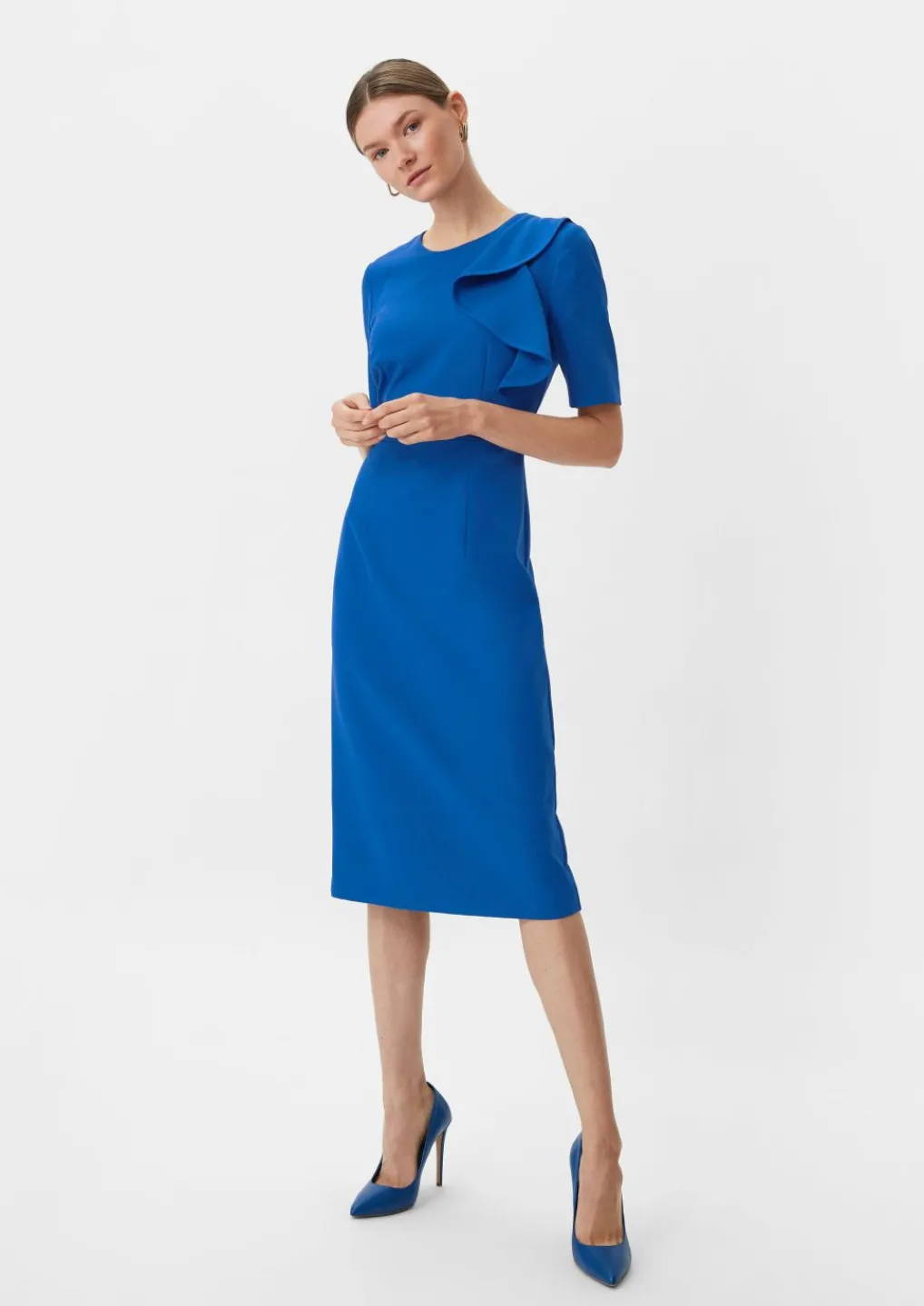 Kleid mit Volant-Detail-Comma Outlet