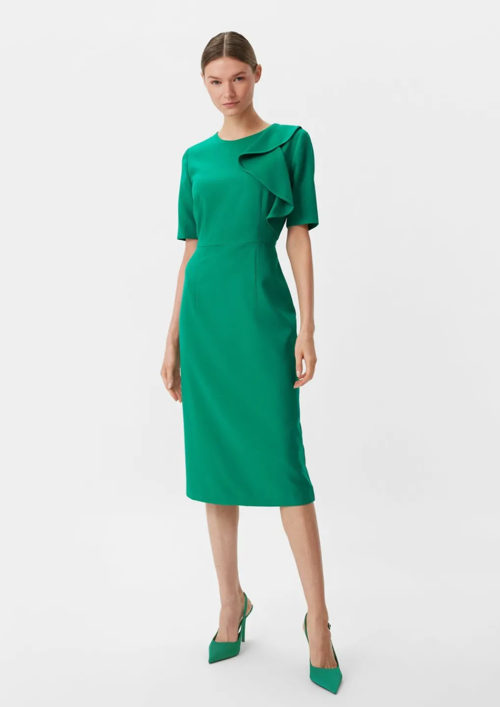 Kleid mit Volant-Detail-Comma Online