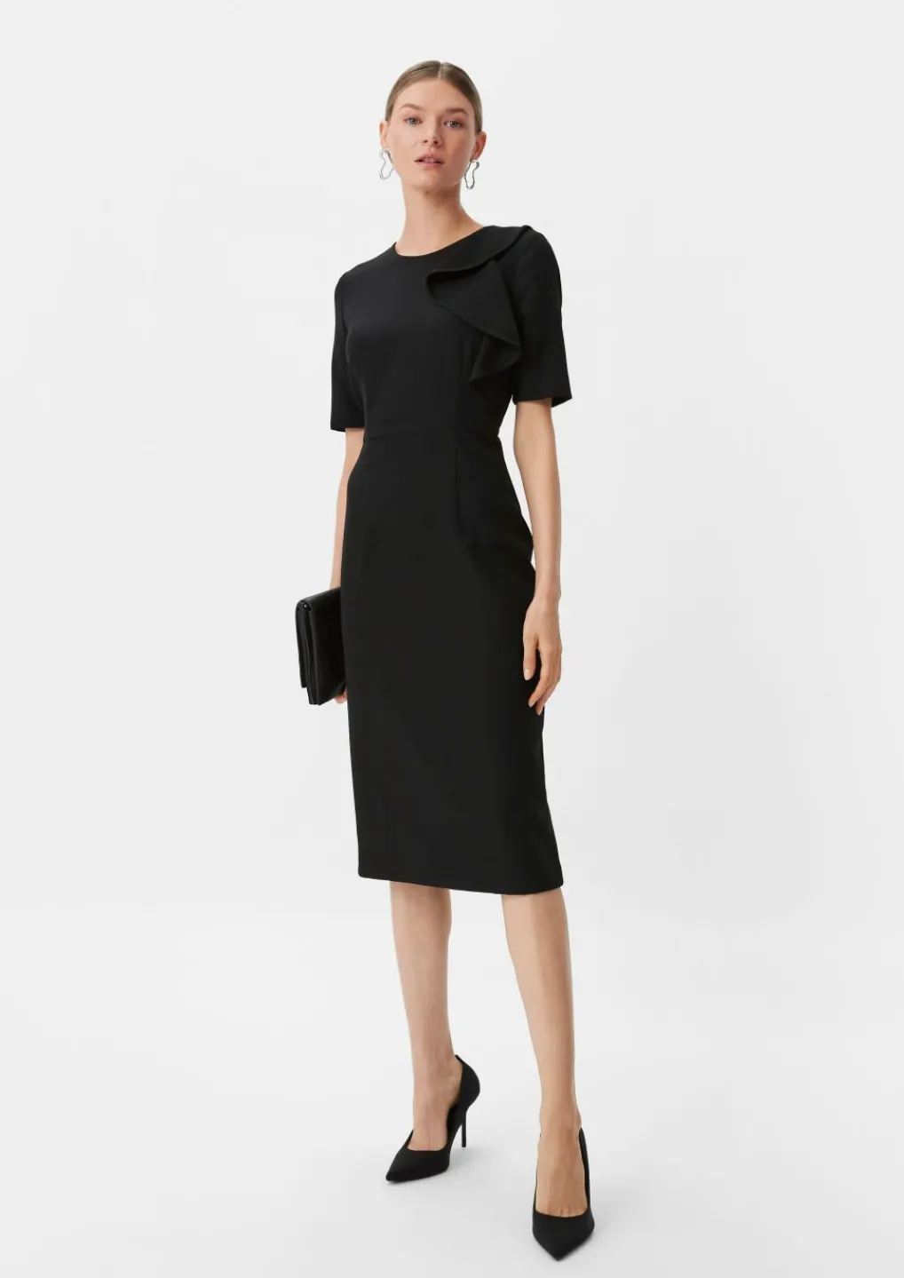 Kleid mit Volant-Detail-Comma Hot