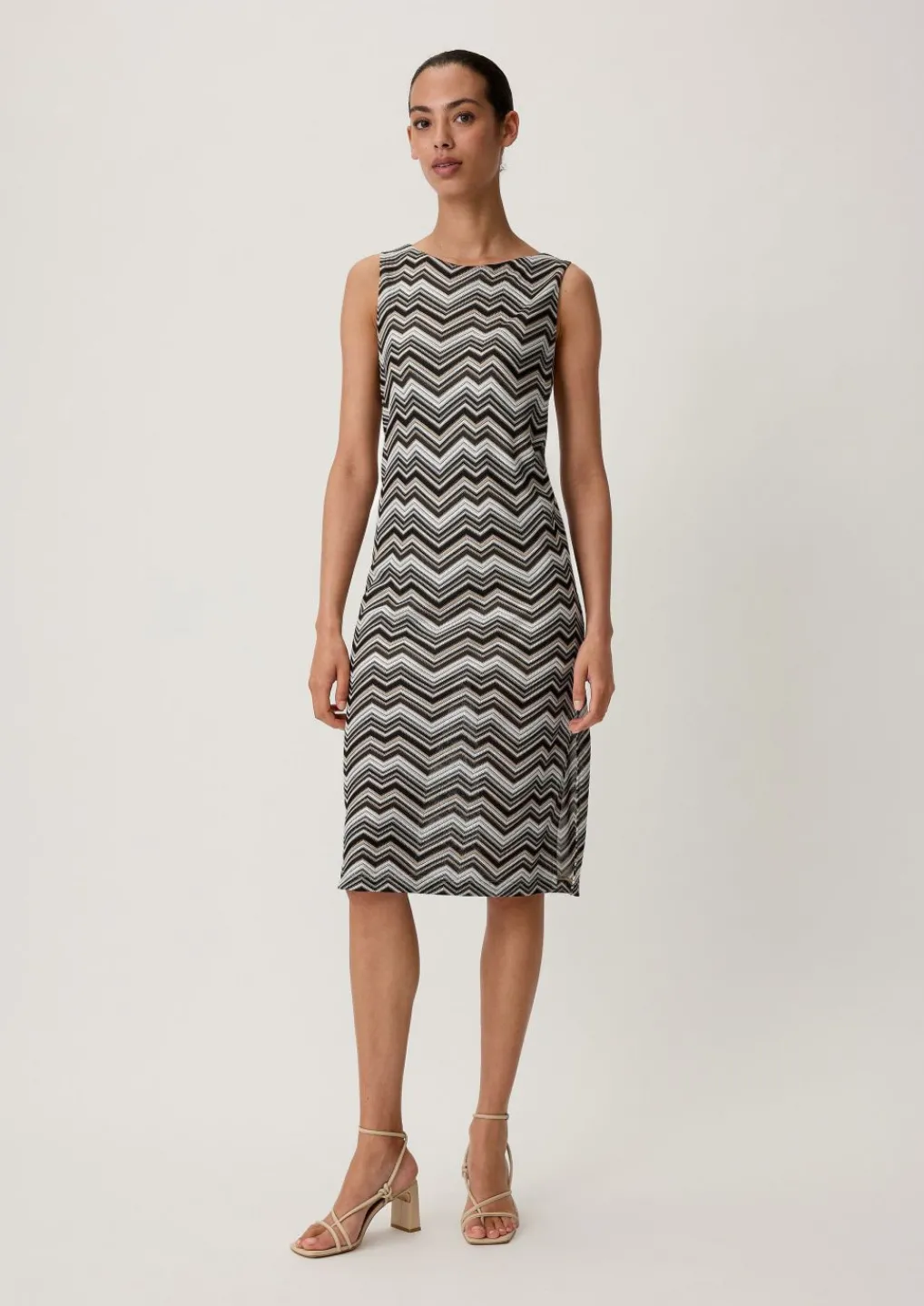 Kleid mit Zickzack-Muster-Comma Online