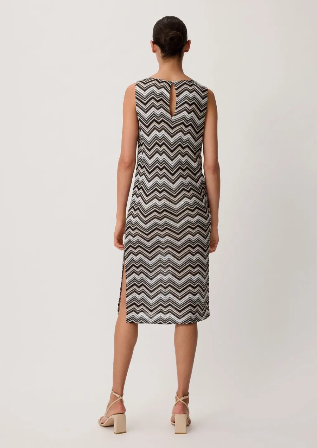 Kleid mit Zickzack-Muster-Comma Online