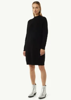 Kleid mit Zopfmuster-Detail-Comma Discount