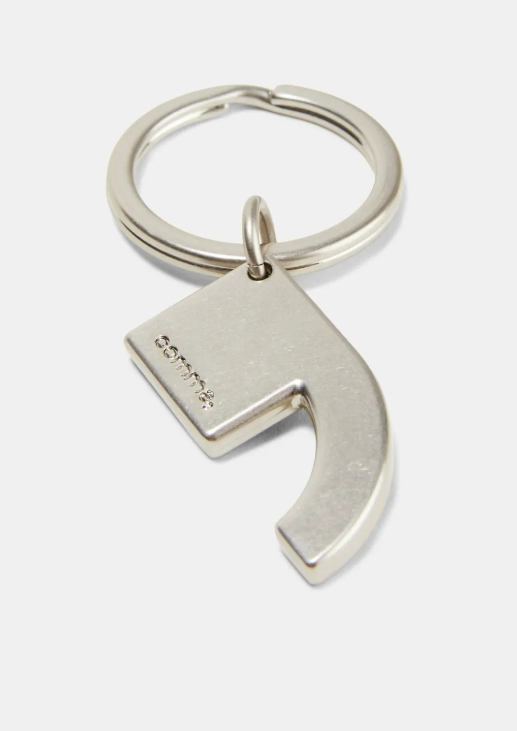 Kleiner Logo-Schlüsselanhänger aus Metall-Comma Fashion