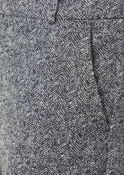 Knöchellange Jacquard-Hose mit Herringbone-Muster-Comma Sale