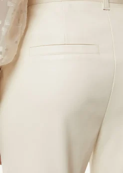 Kunstleder-Hose mit Teilungsnähten und Flared Leg-Comma Sale