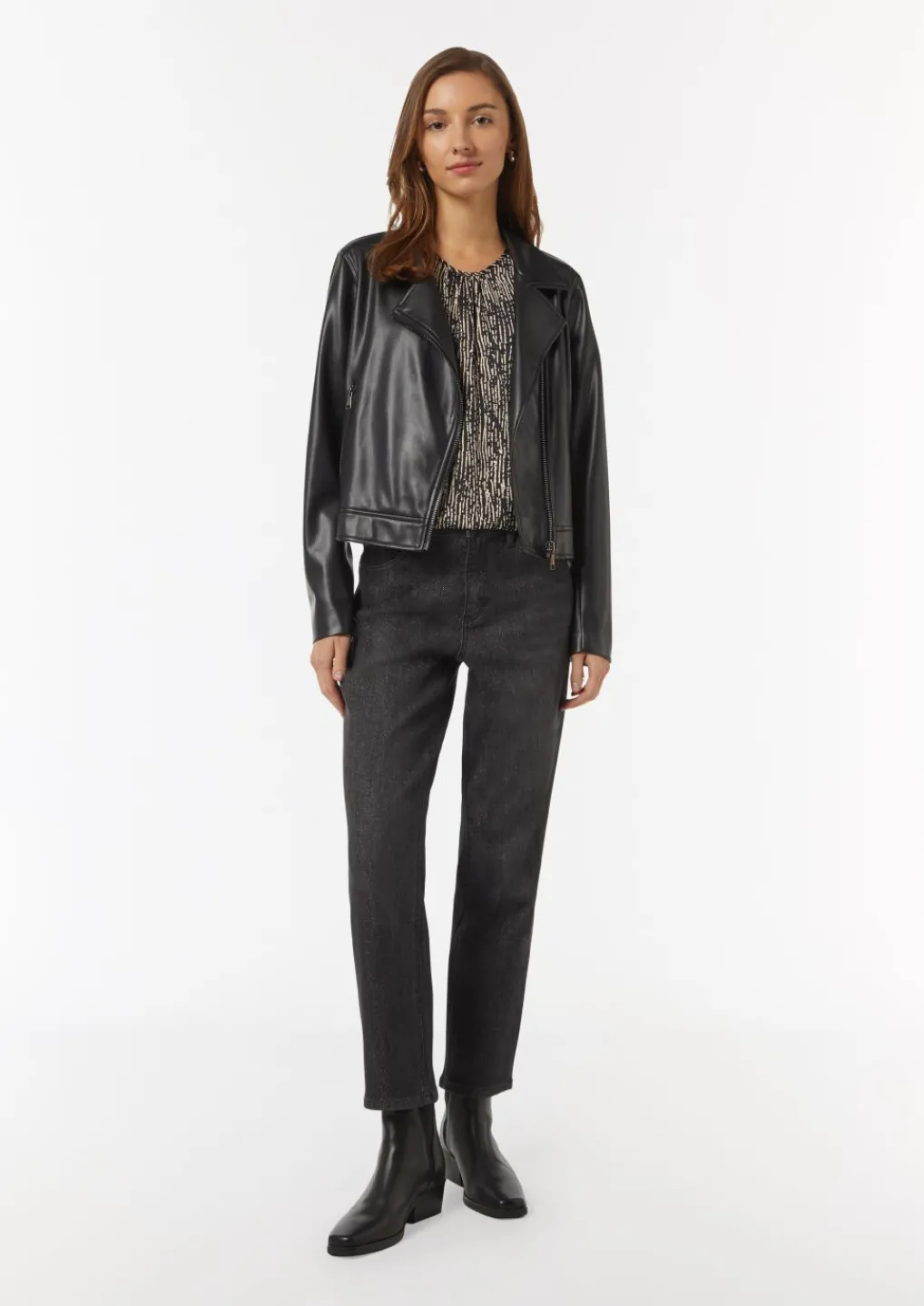 Kurzarm-Bluse mit All-over-Print-Comma Discount
