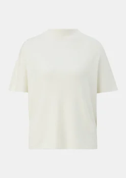 Kurzarmpullover mit Stehkragen-Comma Fashion