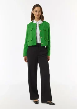 Kurze Bouclé-Jacke aus Baumwolle-Comma Fashion