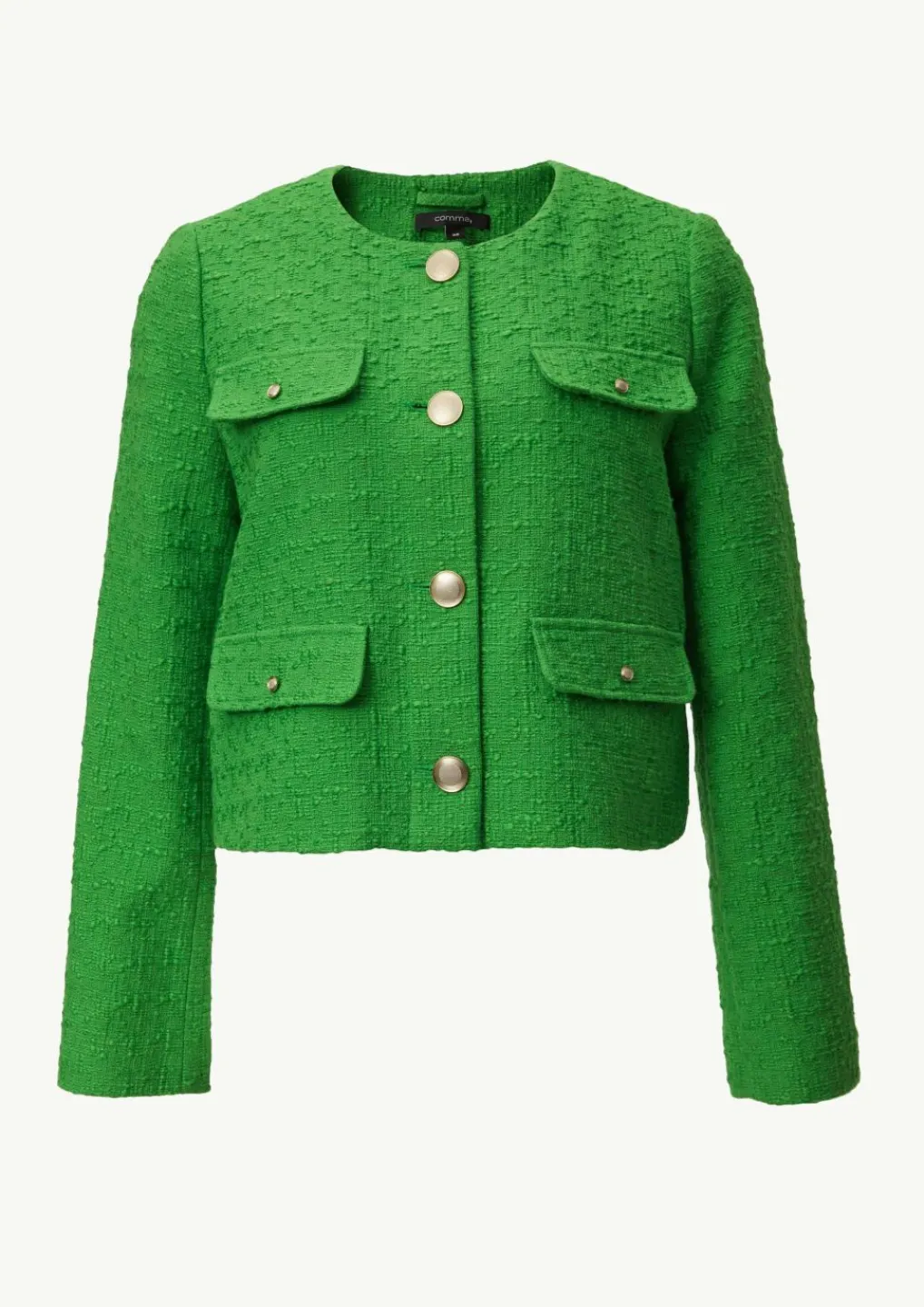 Kurze Bouclé-Jacke aus Baumwolle-Comma Fashion