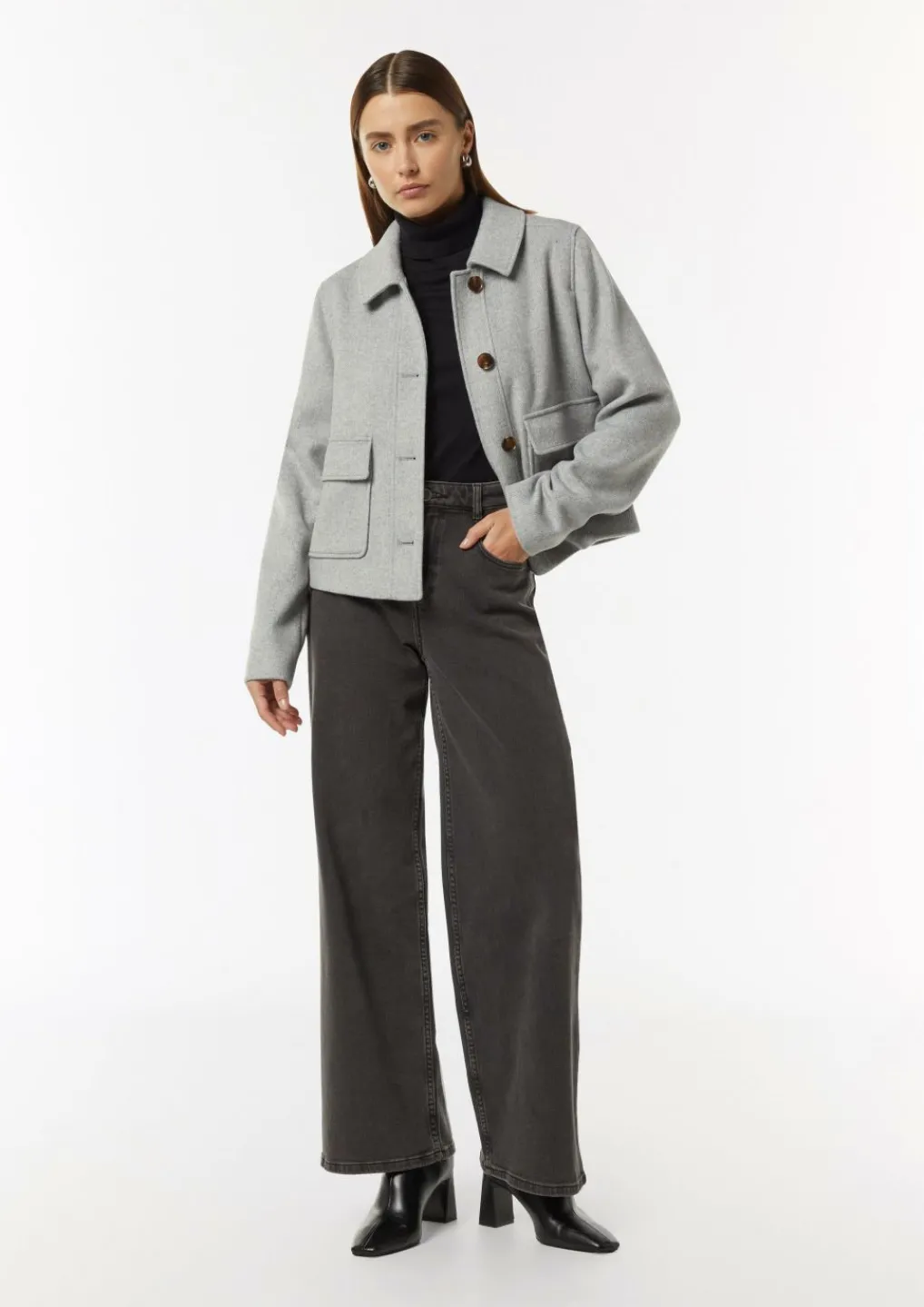 Kurze Jacke im Wollmix-Comma Best