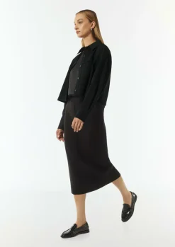 Kurze Jacke mit aufgesetzten Taschen-Comma Sale