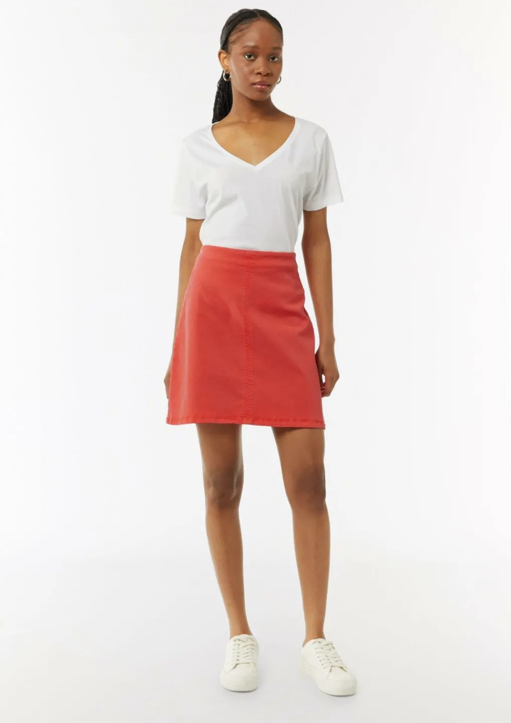 Kurzer Rock mit Garment Dye-Comma Sale