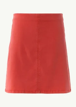 Kurzer Rock mit Garment Dye-Comma Sale