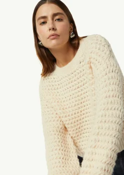 Kurzer Strickpullover mit Ballon-Ärmeln-Comma Online