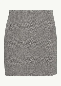 Kurzer Wollmix-Skort in Wickeloptik-Comma Fashion