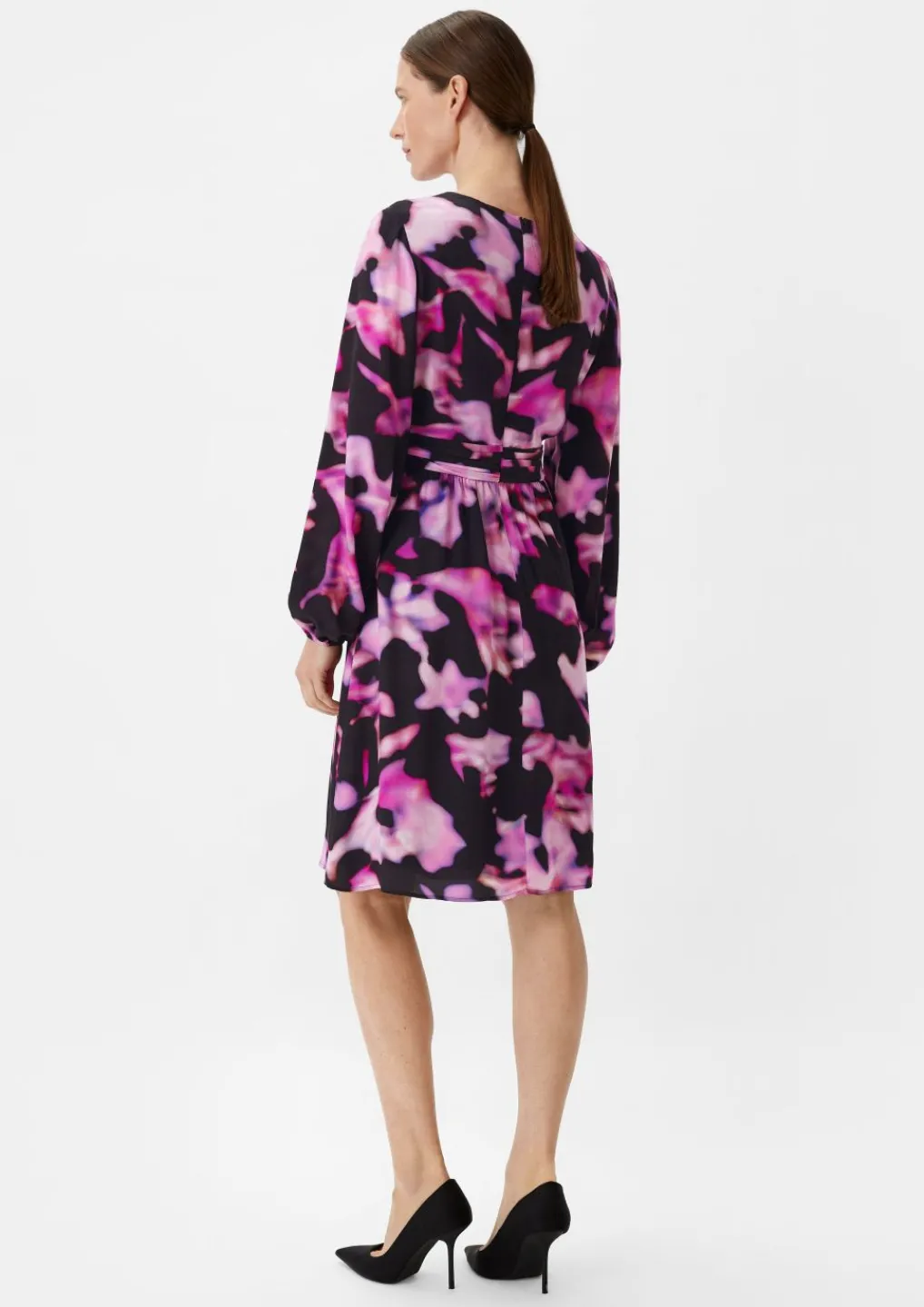 Kurzes Kleid mit Allovermuster-Comma Best