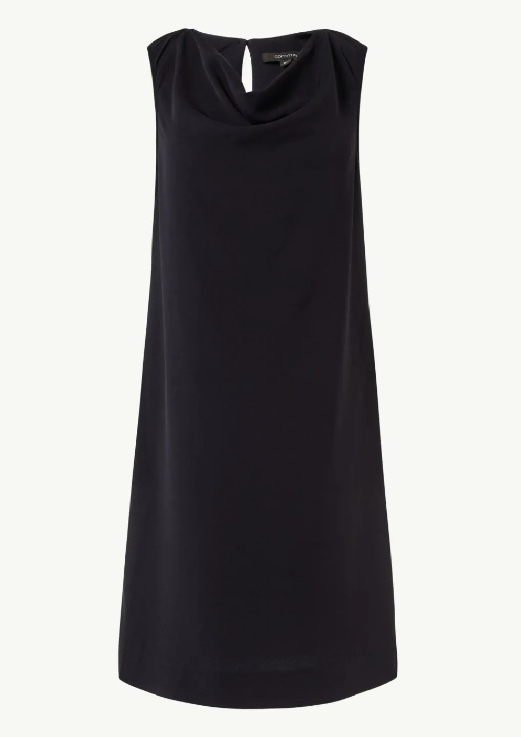 Kurzes Kleid mit Crêpestruktur-Comma Hot