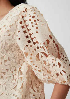 Kurzes Kleid mit Lochstickerei-Comma Sale