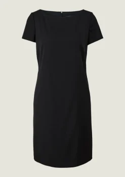 Kurzes Kleid mit U-Boot-Ausschnitt-Comma Hot