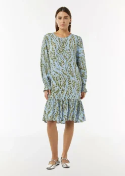 Kurzes Kleid mit Volant-Details-Comma Discount