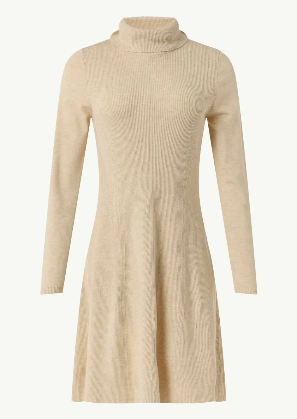 Kurzes Rippstrickkleid mit Turtleneck-Comma Sale